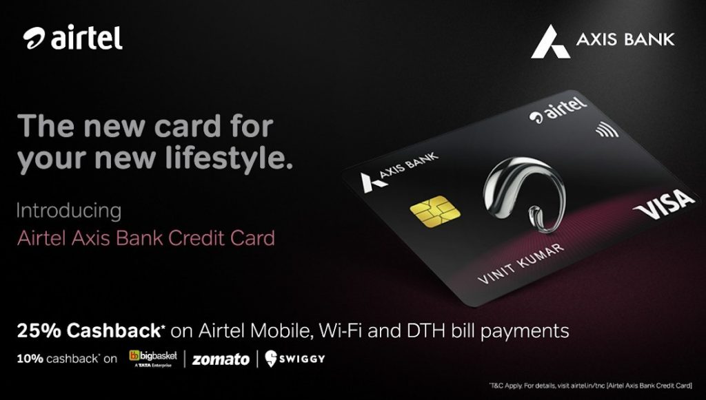 India Desire : Airtel Axis Credit Card Review: Get 25% Cashback On Airtel Bill Payments + 10% Cashback On Swiggy, Zomato